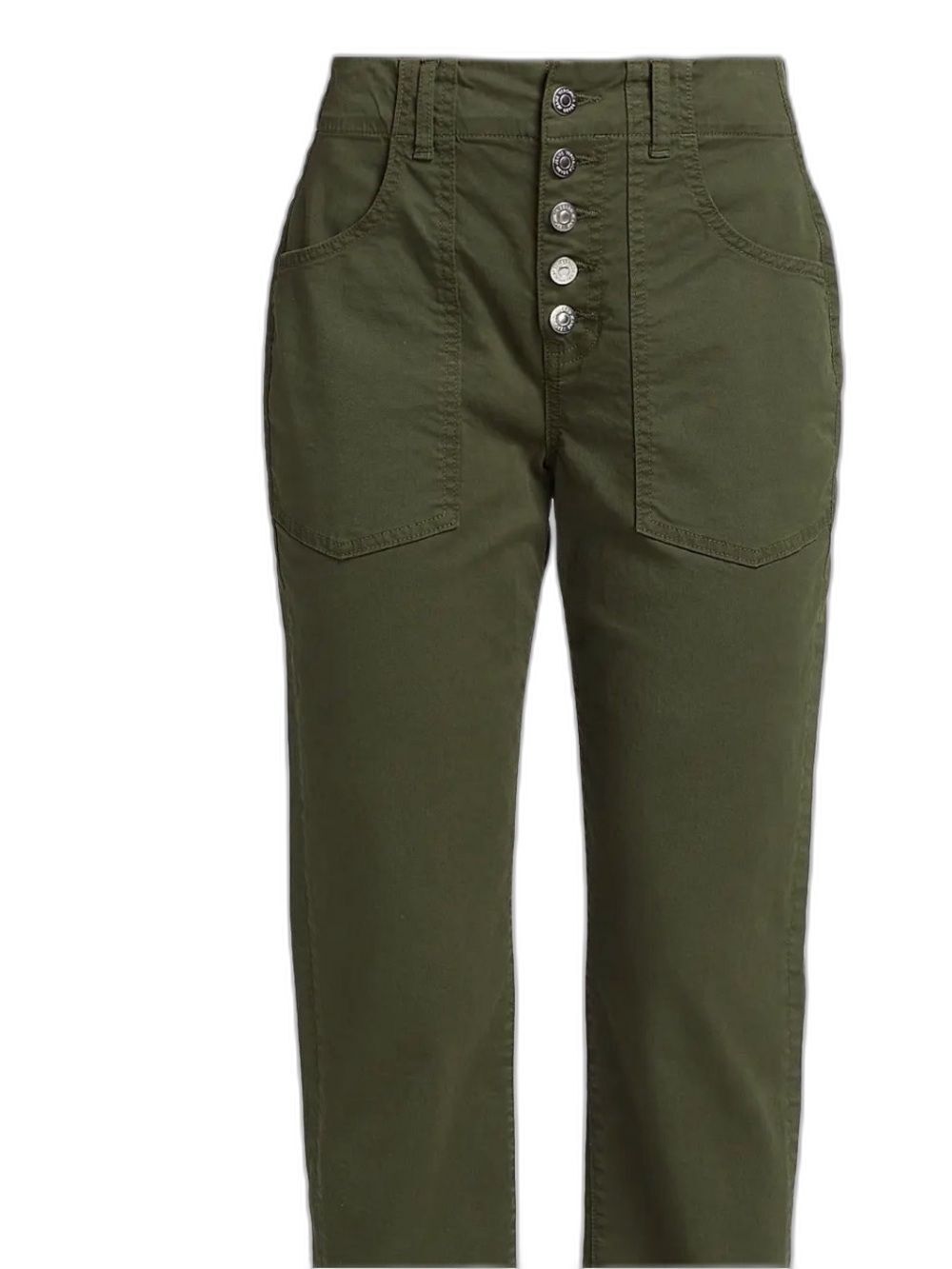 Veronica Beard Arya Cargo Straight-Leg Pants Women's Size 24 Army Green